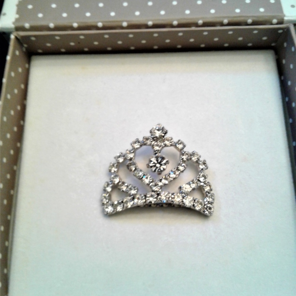 Rhinestone Tiara Hair Comb By Sweet Dreams